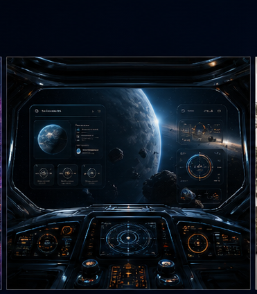 Sci-Fi Dashboard preview